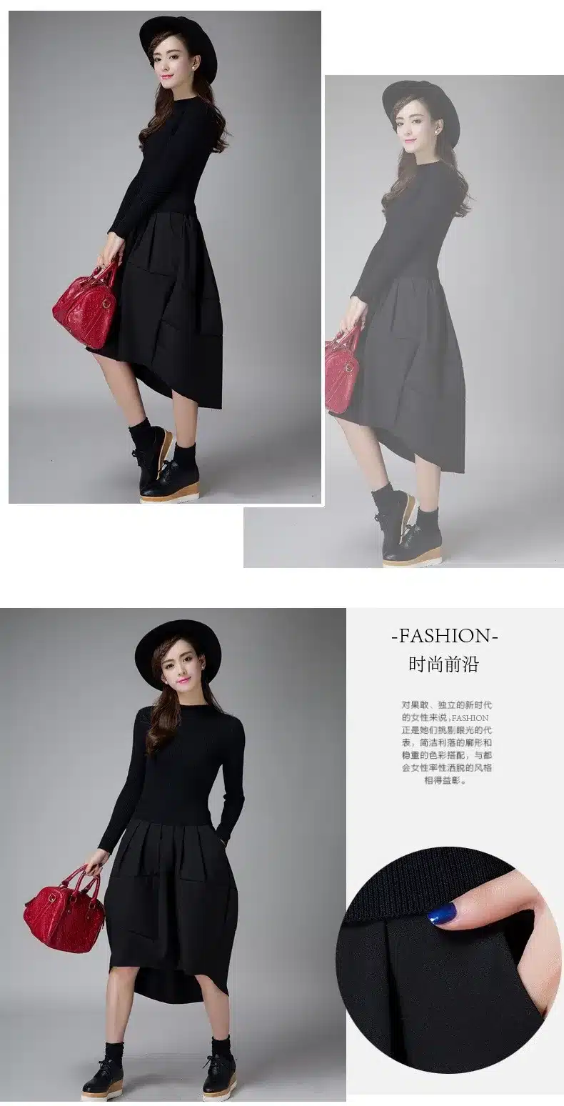 2018 Female Winter Dresses Korean Designer Casual High Street Fashionable Long Sleeve Sexy Wool knitted Sweater Dress Y1102-95F 25