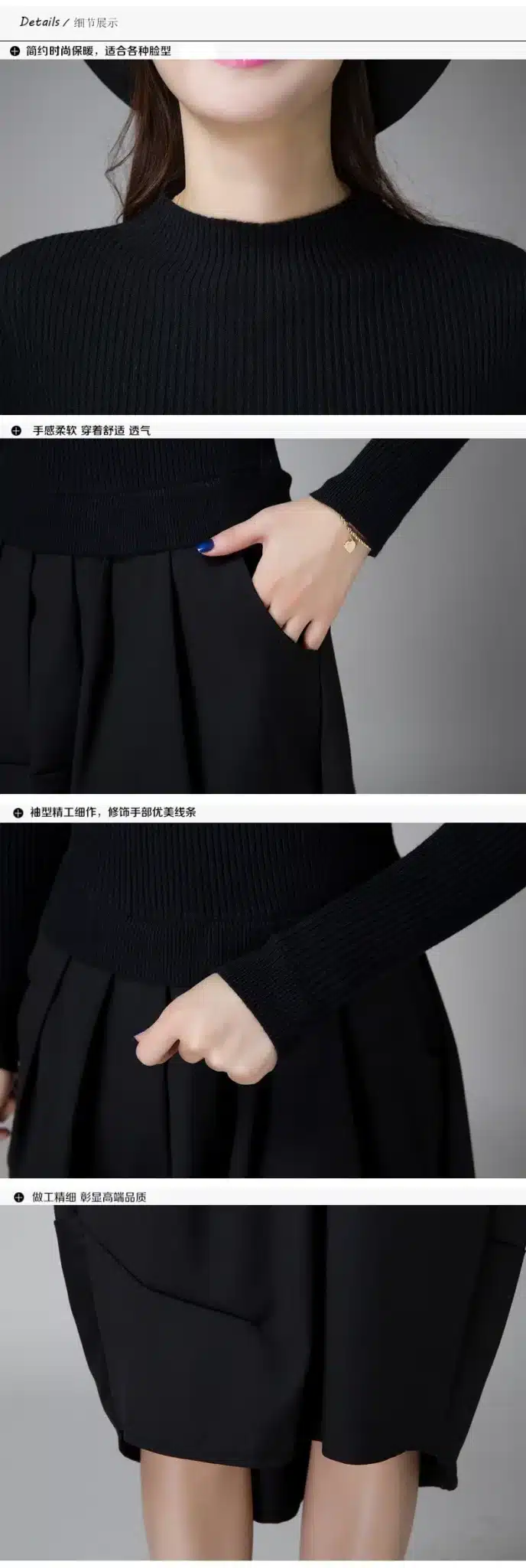 2018 Female Winter Dresses Korean Designer Casual High Street Fashionable Long Sleeve Sexy Wool knitted Sweater Dress Y1102-95F 27