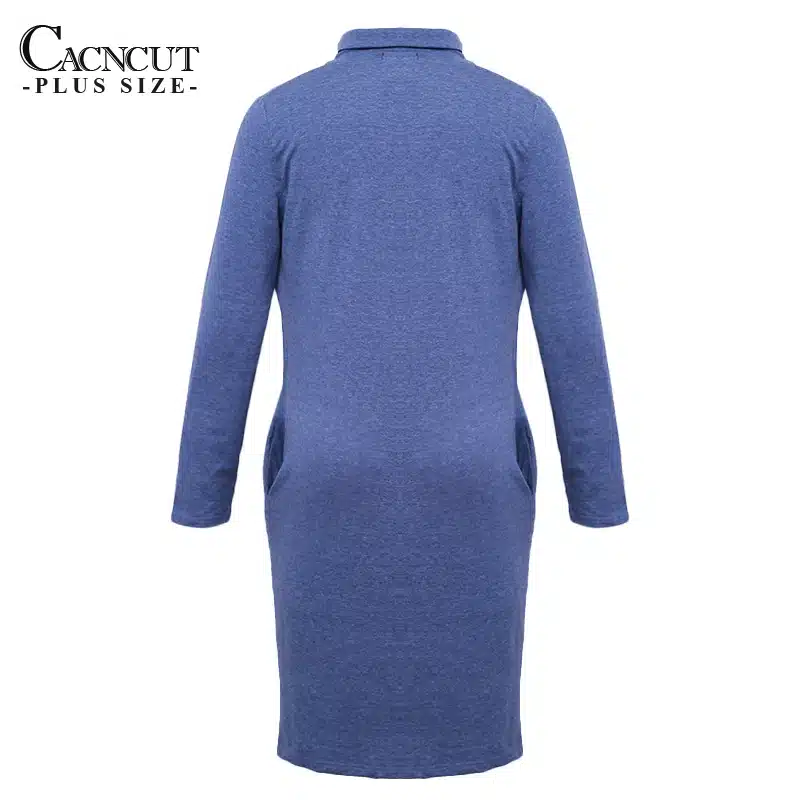 5XL 6XL Plus Size Winter Dress 2018 Vintage Big Sizes Women Office Dress Large Size Female Party Dresses With Pockets Work Wear 31