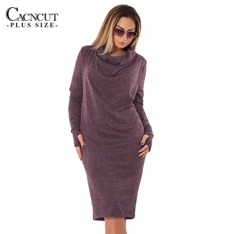 5XL 6XL Plus Size Winter Dress 2018 Vintage Big Sizes Women Office Dress Large Size Female Party Dresses With Pockets Work Wear 36