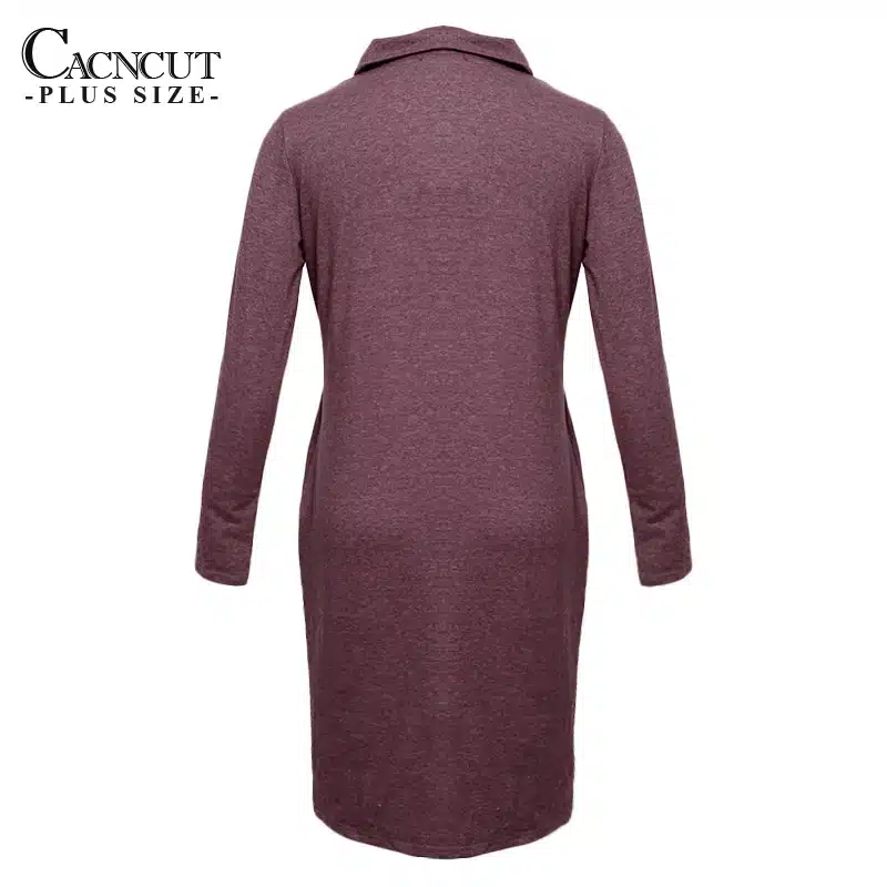 5XL 6XL Plus Size Winter Dress 2018 Vintage Big Sizes Women Office Dress Large Size Female Party Dresses With Pockets Work Wear 41