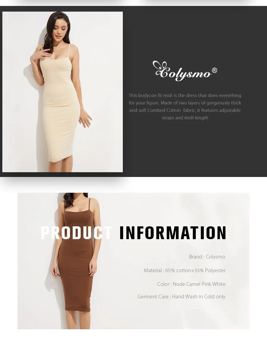 Colysmo Double Layer Women Under Dress Basic Cotton Midi Dress Sexy Winter Dress Bodycon Square Neck Club Party Dresses Vestidos 3