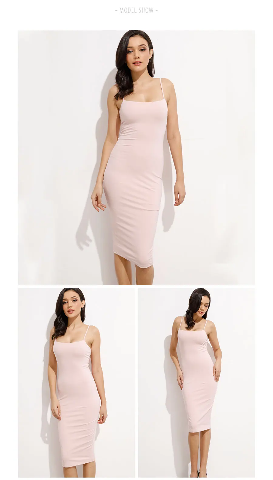 Colysmo Double Layer Women Under Dress Basic Cotton Midi Dress Sexy Winter Dress Bodycon Square Neck Club Party Dresses Vestidos 7