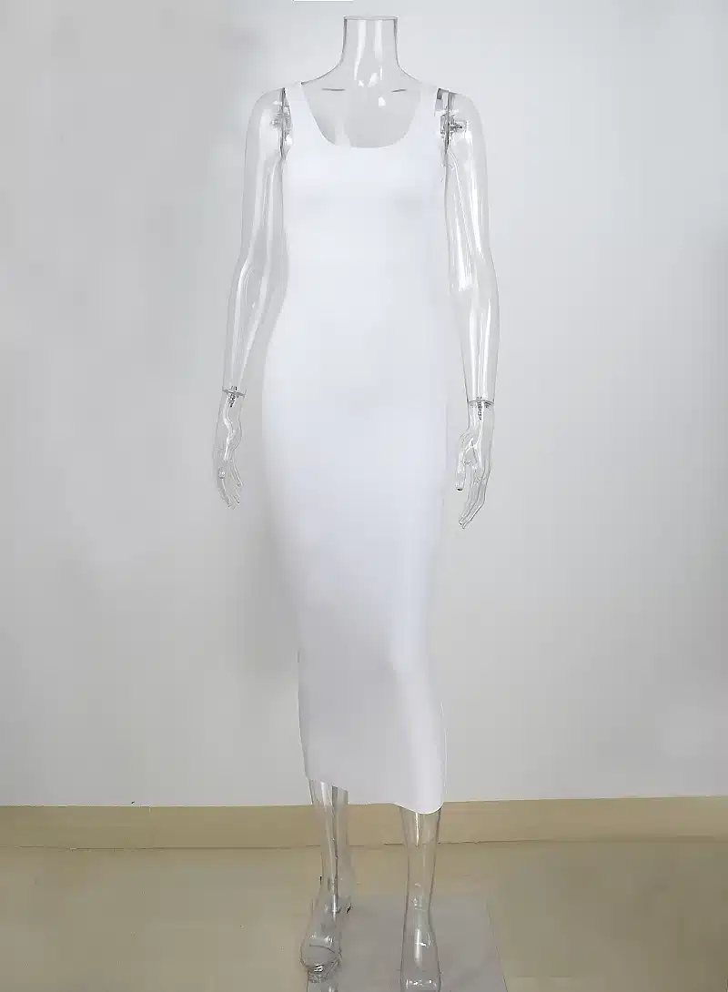 NewAsia Garden 2 Layers Cotton Autumn Dress Winter Women Long Dress Sexy Bodycon Dress Midi Club Ladies Dresses White Vestidos 33