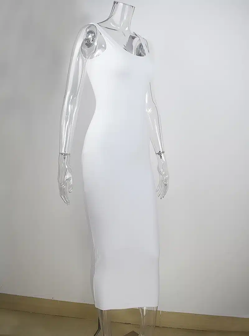 NewAsia Garden 2 Layers Cotton Autumn Dress Winter Women Long Dress Sexy Bodycon Dress Midi Club Ladies Dresses White Vestidos 34