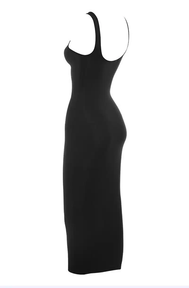 NewAsia Garden 2 Layers Cotton Autumn Dress Winter Women Long Dress Sexy Bodycon Dress Midi Club Ladies Dresses White Vestidos 52