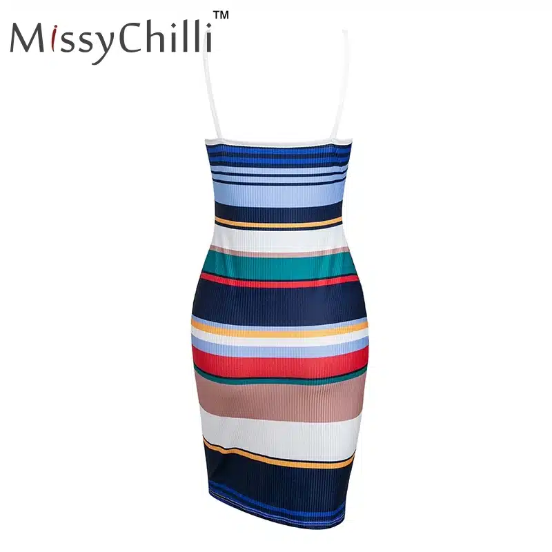 MissyChilli Striped sexy bodycon christmas dress Elegant knitted winter dress Women autumn plus size party short dress vestidos 18