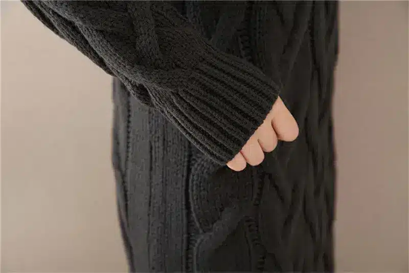 Fashion Autumn Winter Sweater Dress Women Clothes Ladies Long Sleeve Knitted O-neck Casual Dress Autumn Female Party Dresses 28