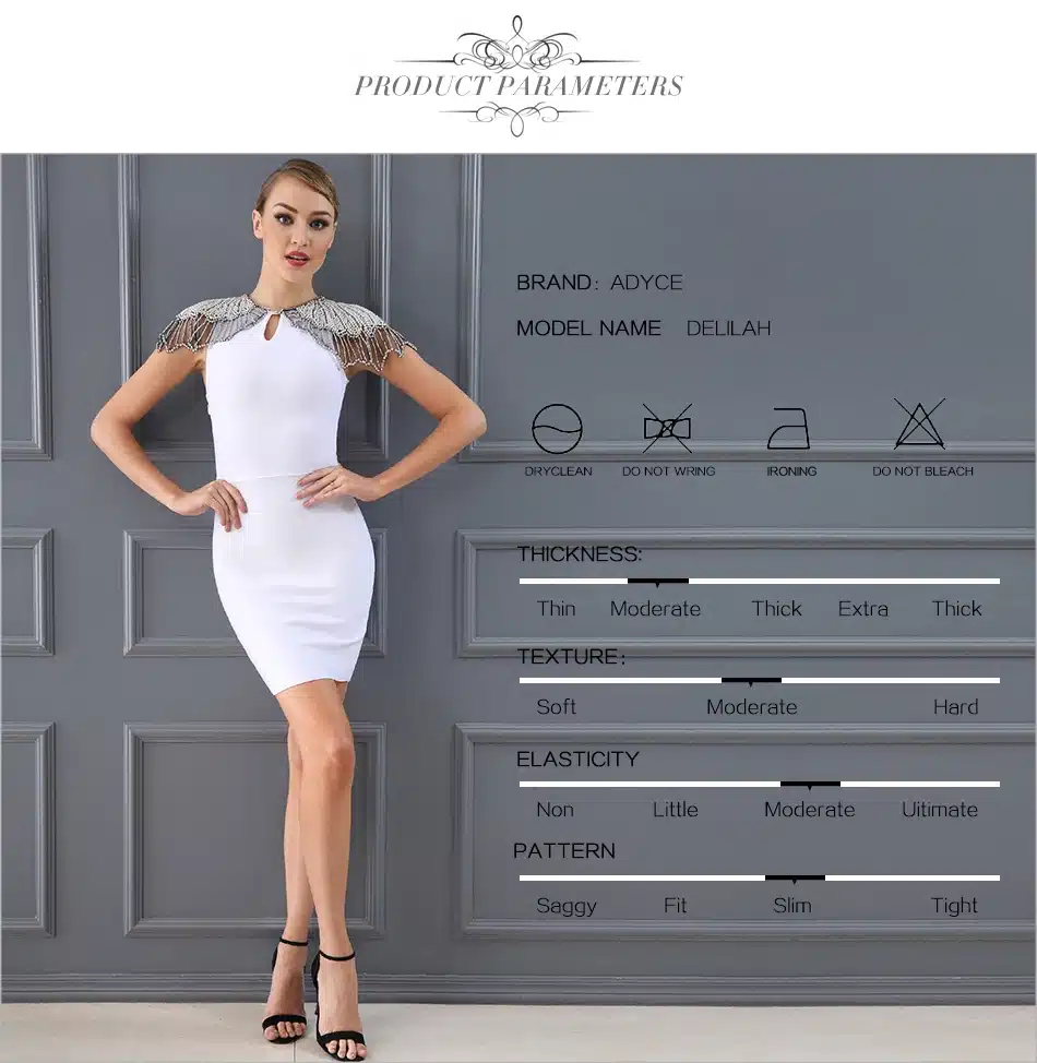 Adyce Fashion Bandage Dress 2018 Women Celebrity Evening Party Dresses Vestidos Sexy Beads Embellished Mini Runway Dress 10