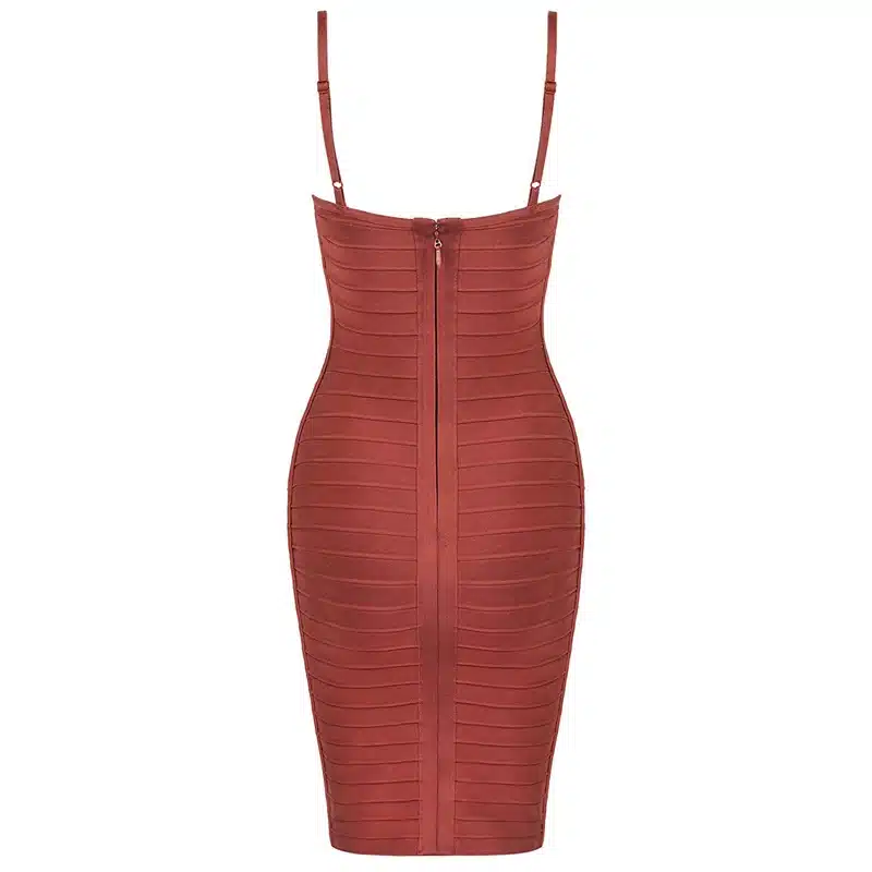 INDRESSME 2018 Women Bandage Dress New Fashion Elegant Spaghetti Strap Sleeveless Backless Solid Sexy Party Dress Lady Cut Out 21