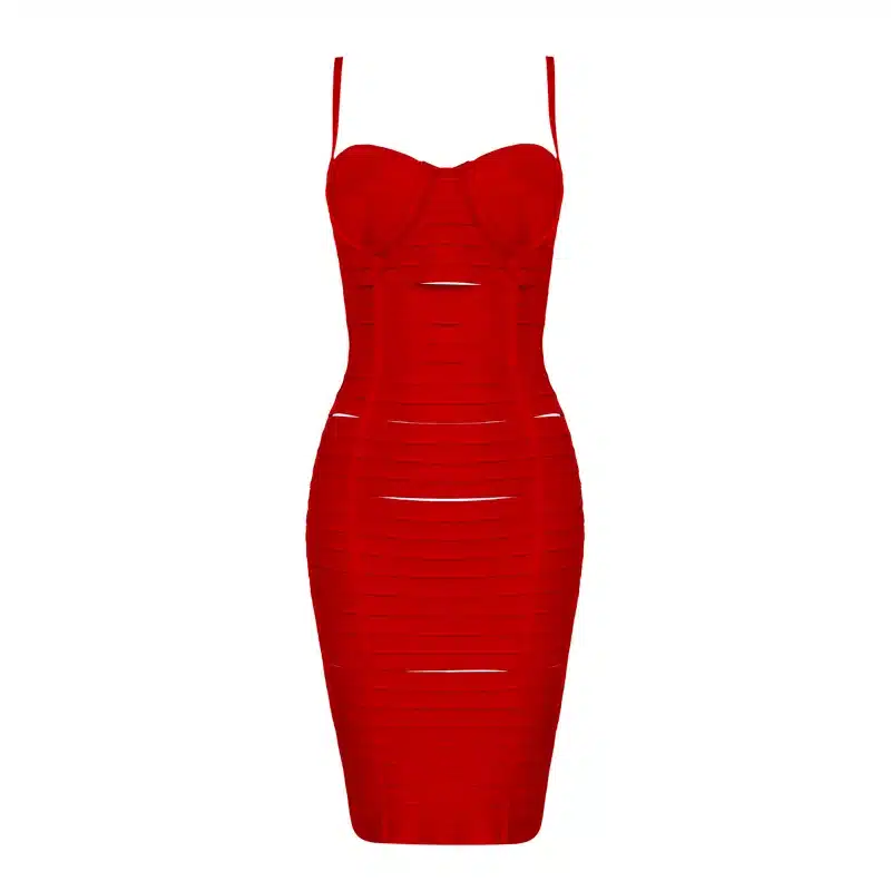 INDRESSME 2018 Women Bandage Dress New Fashion Elegant Spaghetti Strap Sleeveless Backless Solid Sexy Party Dress Lady Cut Out 26