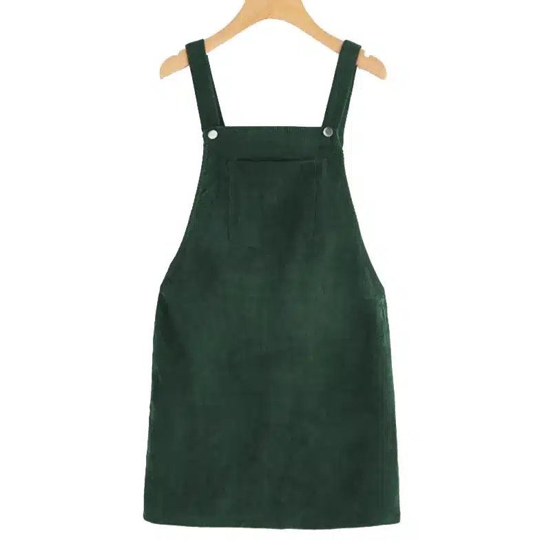 Dotfashion Bib Pocket Front Overall Short Dress 2018 Pink Zip Button Pinafore Shift Dress Female Sleeveless Plain Dress 32