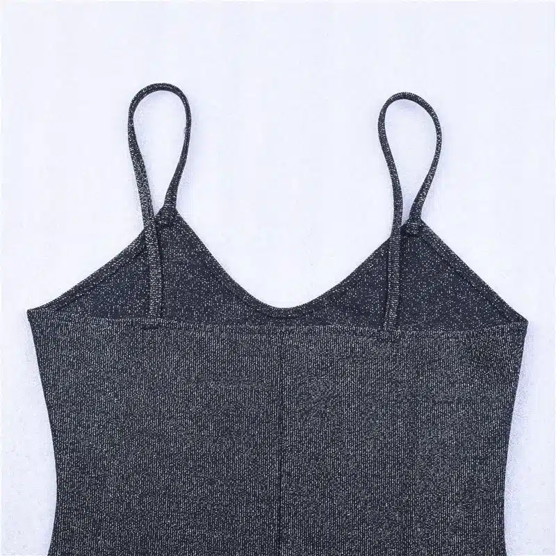 Hugcitar spaghetti straps slash neck backless sexy long dress 2018 women high waist bodycon elegant fashion party dresses 17