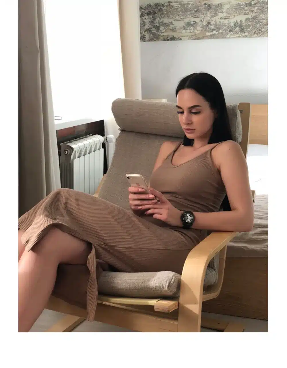 WIXRA Basic Dress Sexy Bodycon Party Dress Women V Neck Side Split Rib Knit Summer Cami Dresses 2018 Fashion Elegant Midi Dress 25