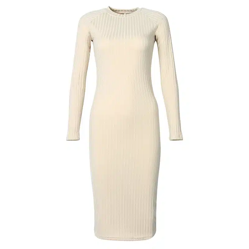 2018 Women's Autumn Spring Dresses Robe Sexy Black Midi Sheath Slim Bodycon Dress Long Sleeve Elegant Package Hip Dress GV424 20