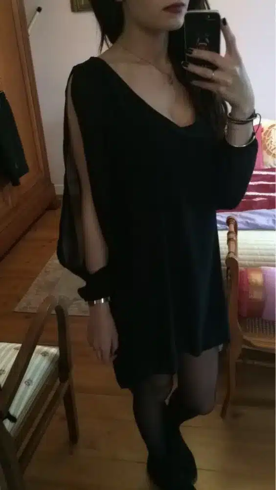 Summer Dress 2018 casual Plus Size Women Clothing Long sleeve solid color Chiffon V Dress Vestidos Beach Dress Loose neck dress 11