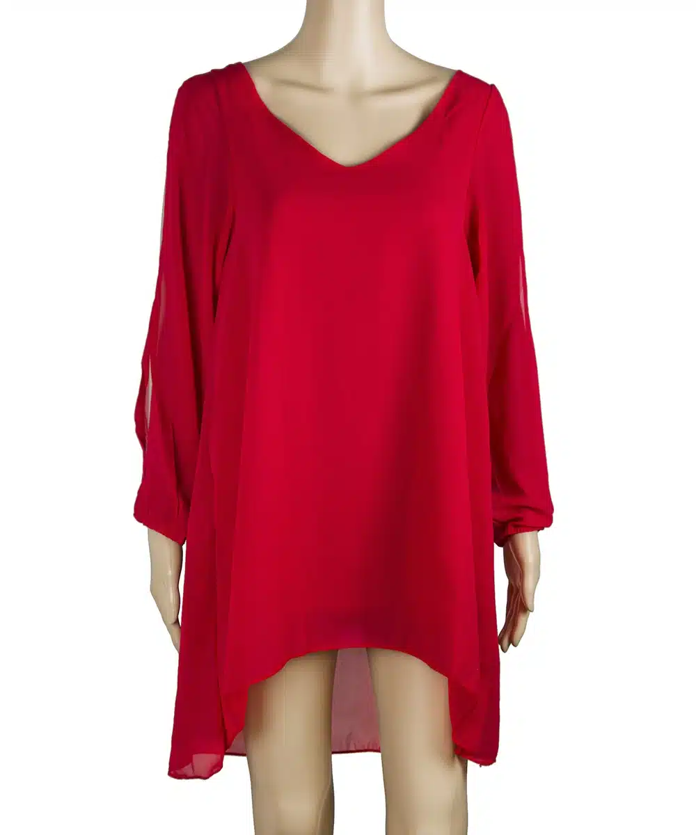 Summer Dress 2018 casual Plus Size Women Clothing Long sleeve solid color Chiffon V Dress Vestidos Beach Dress Loose neck dress 21