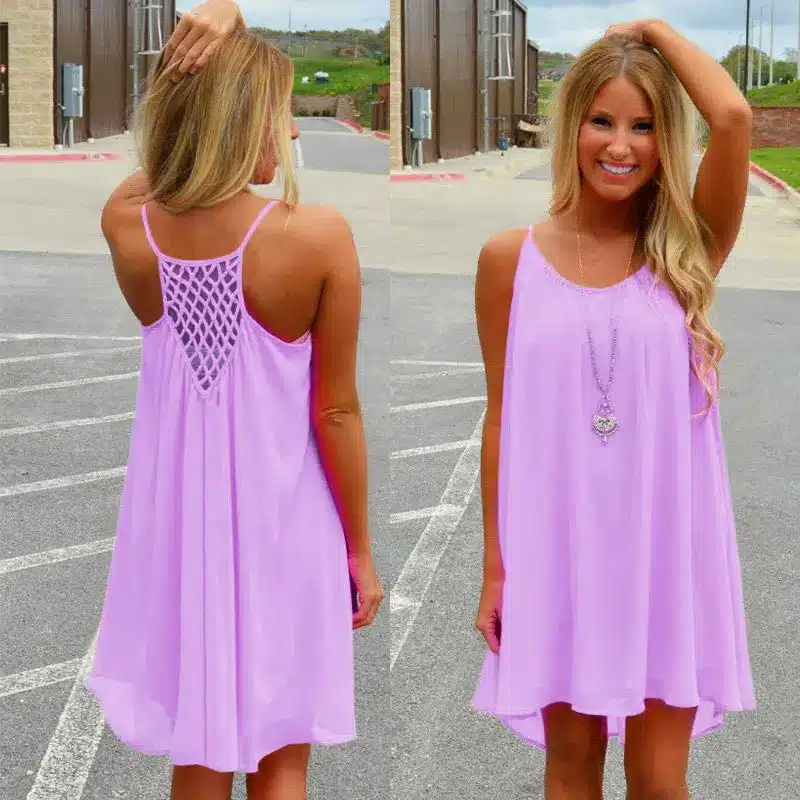 Women beach dress fluorescence female summer dress chiffon voile women dress 2018 summer style women clothing plus size 17
