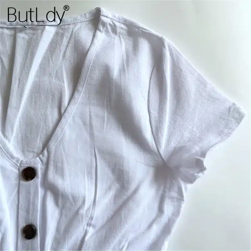 Long Sleeve V-Neck Pockets Button Dress Women 2018 Summer Autumn Midi Shirt Dress Sexy Casual A-Line Beach Sundress Ladies Dress 63
