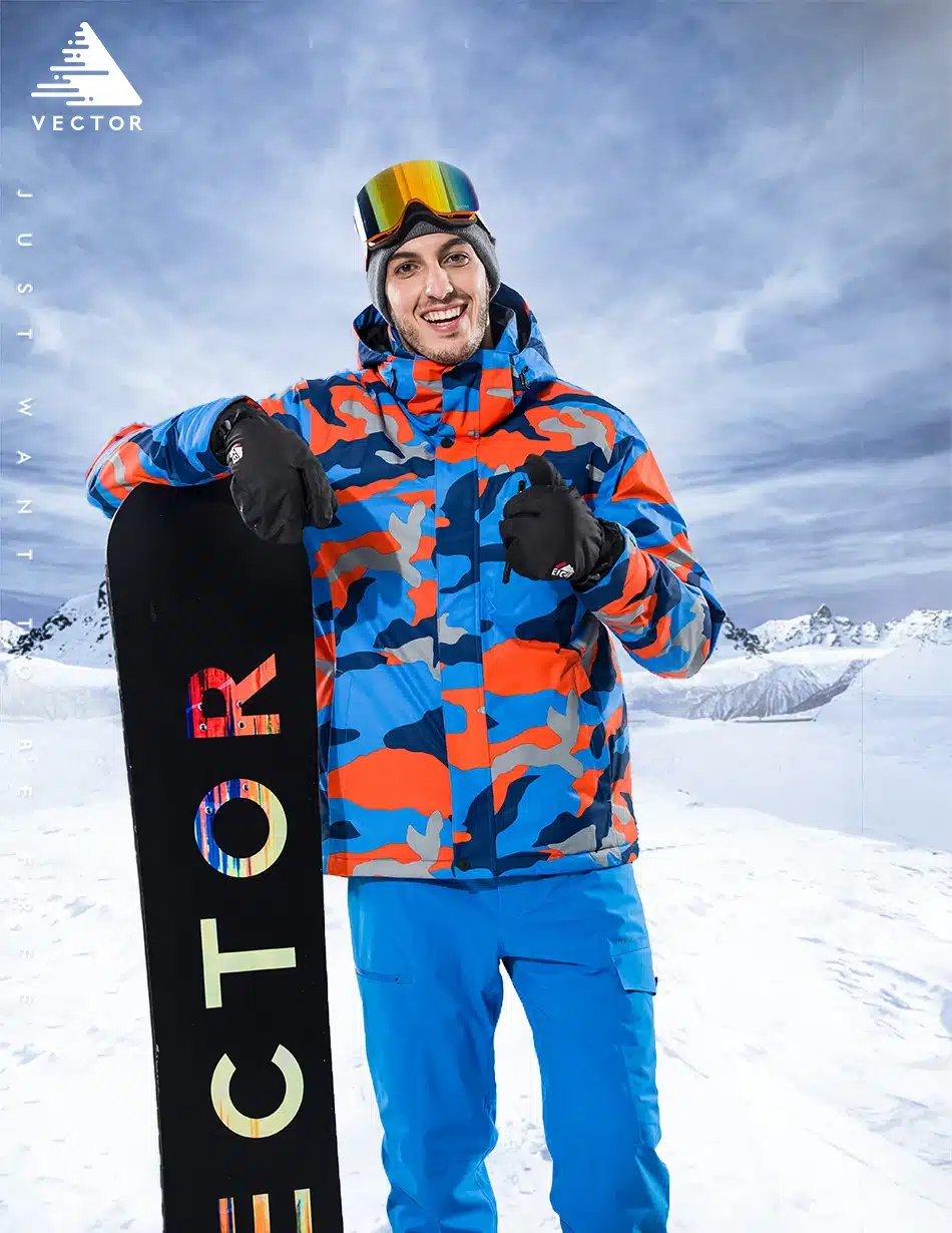 VECTOR Warm Winter Ski Suit Set Men Windproof Waterproof Skiing Snowboarding Suits Set Male Outdoor Ski jacket + Pants Brand 14
