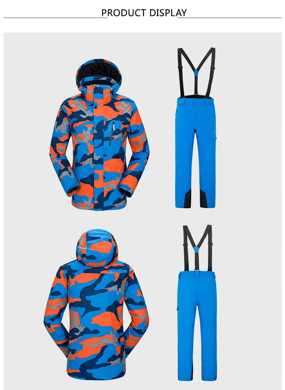 VECTOR Warm Winter Ski Suit Set Men Windproof Waterproof Skiing Snowboarding Suits Set Male Outdoor Ski jacket + Pants Brand 29
