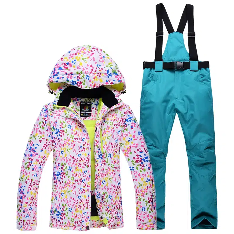 Cheaper woman skiing suit sets snowboarding clothes waterproof windproof winter Snow Costumes jackets +bibs pants Ski suit Hot 19