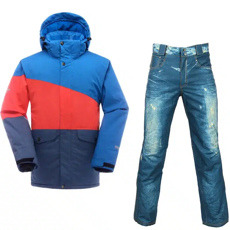 Saenshing Waterproof Ski Suit Men Mountain Skiing Jacket + Snowboard Pants Breathable Winter Snow Snowmobile Coat -30 Degree 11