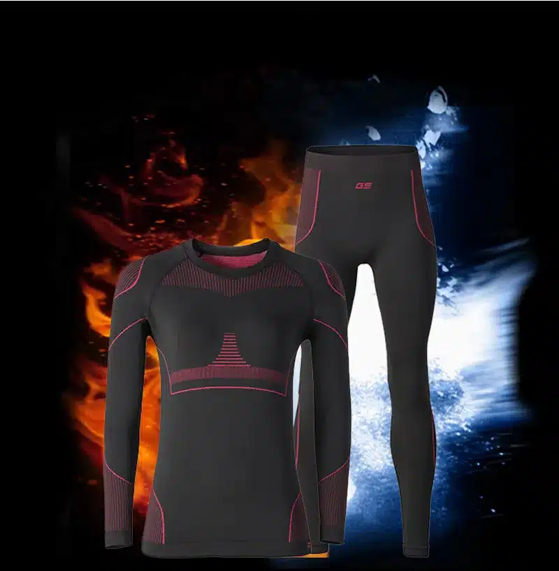 GSOU SNOW Brand Ski Underwear Women Men Long Johns Skiing Suit Quick Dry Thermal Ski Jacket Pants Breathable Winter Outdoor Coat 10