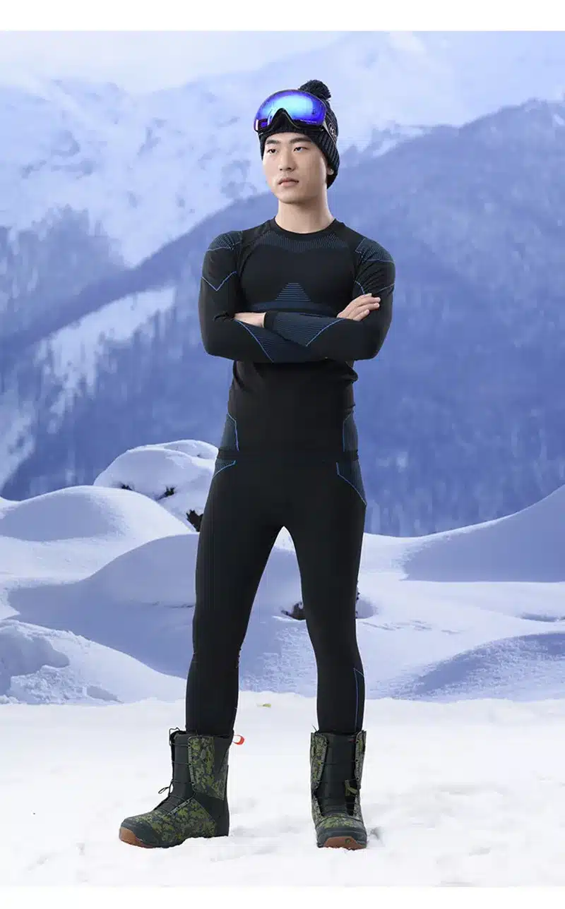 GSOU SNOW Brand Ski Underwear Women Men Long Johns Skiing Suit Quick Dry Thermal Ski Jacket Pants Breathable Winter Outdoor Coat 19
