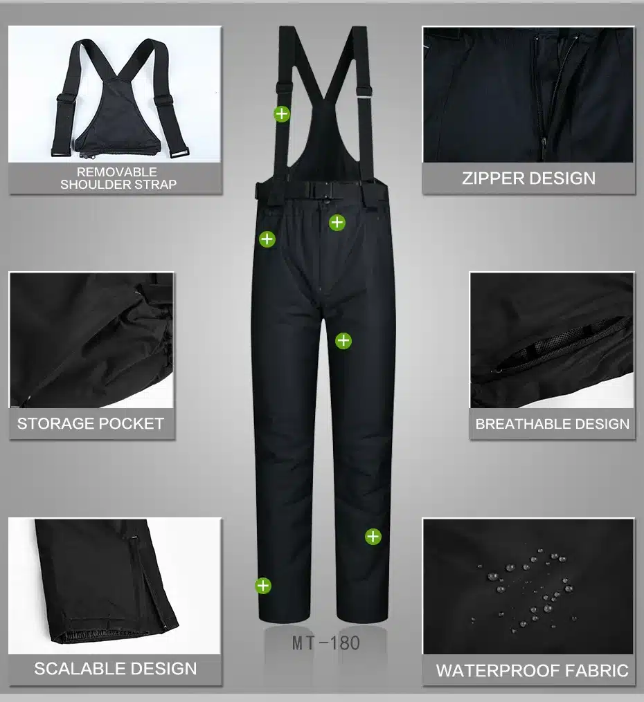 Women Ski Suit Brands Winter 2018 High Quality Warm Waterproof Windproof Clothes Snow Pants And Jacket Skiing Snowboarding Suits 31