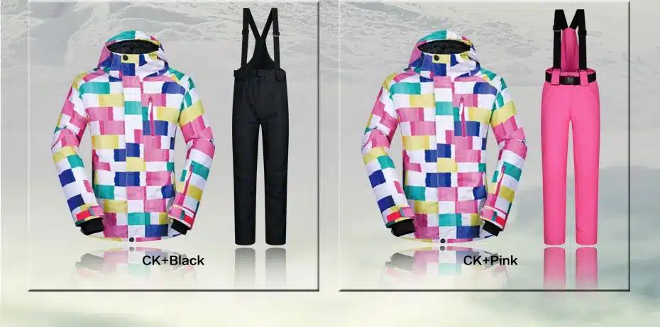 Women Ski Suit Brands Winter 2018 High Quality Warm Waterproof Windproof Clothes Snow Pants And Jacket Skiing Snowboarding Suits 51