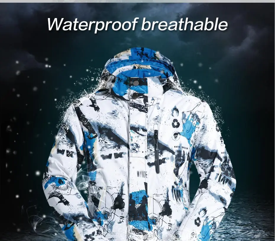 Ski Suit Men Winter 2018 Thermal Waterproof Windproof Clothes Snow pants Ski Jacket Men Set Skiing And Snowboarding Suits Brands 20