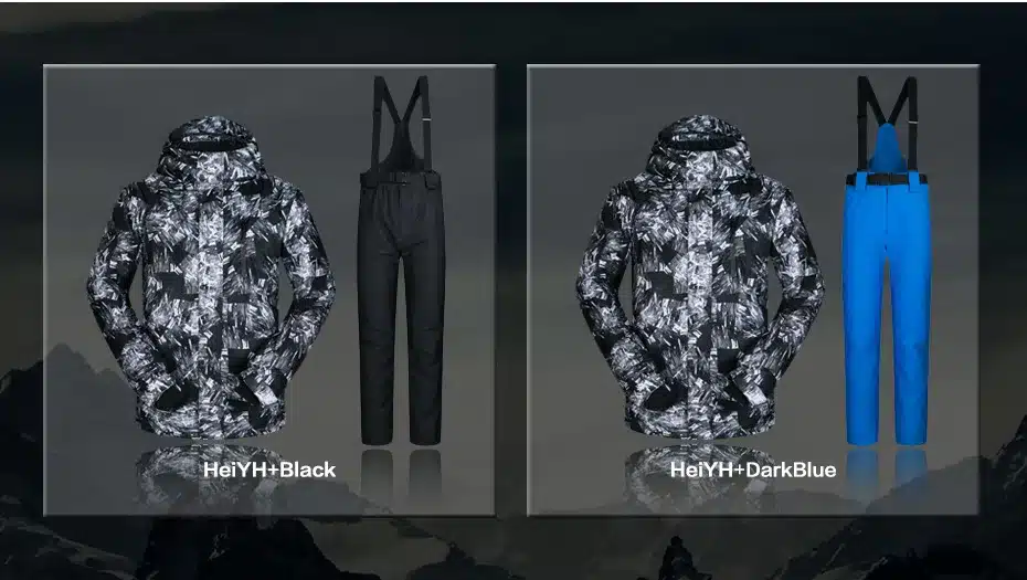 Ski Suit Men Winter 2018 Thermal Waterproof Windproof Clothes Snow pants Ski Jacket Men Set Skiing And Snowboarding Suits Brands 44