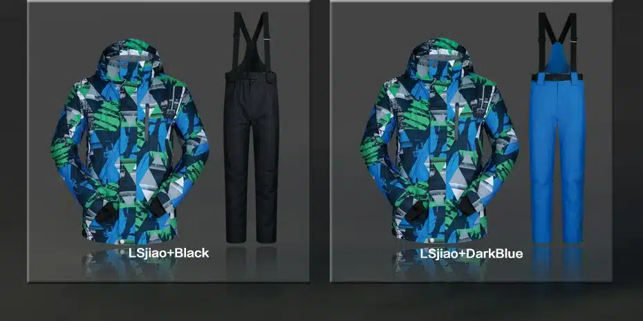 Ski Suit Men Winter 2018 Thermal Waterproof Windproof Clothes Snow pants Ski Jacket Men Set Skiing And Snowboarding Suits Brands 46