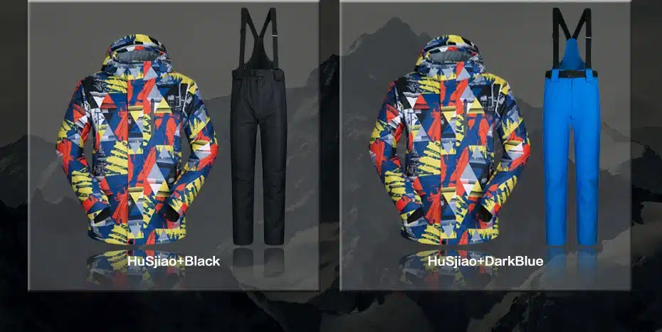 Ski Suit Men Winter 2018 Thermal Waterproof Windproof Clothes Snow pants Ski Jacket Men Set Skiing And Snowboarding Suits Brands 47