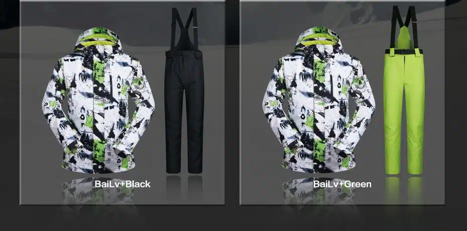 Ski Suit Men Winter 2018 Thermal Waterproof Windproof Clothes Snow pants Ski Jacket Men Set Skiing And Snowboarding Suits Brands 48