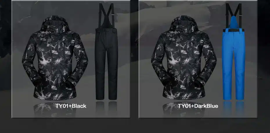 Ski Suit Men Winter 2018 Thermal Waterproof Windproof Clothes Snow pants Ski Jacket Men Set Skiing And Snowboarding Suits Brands 51