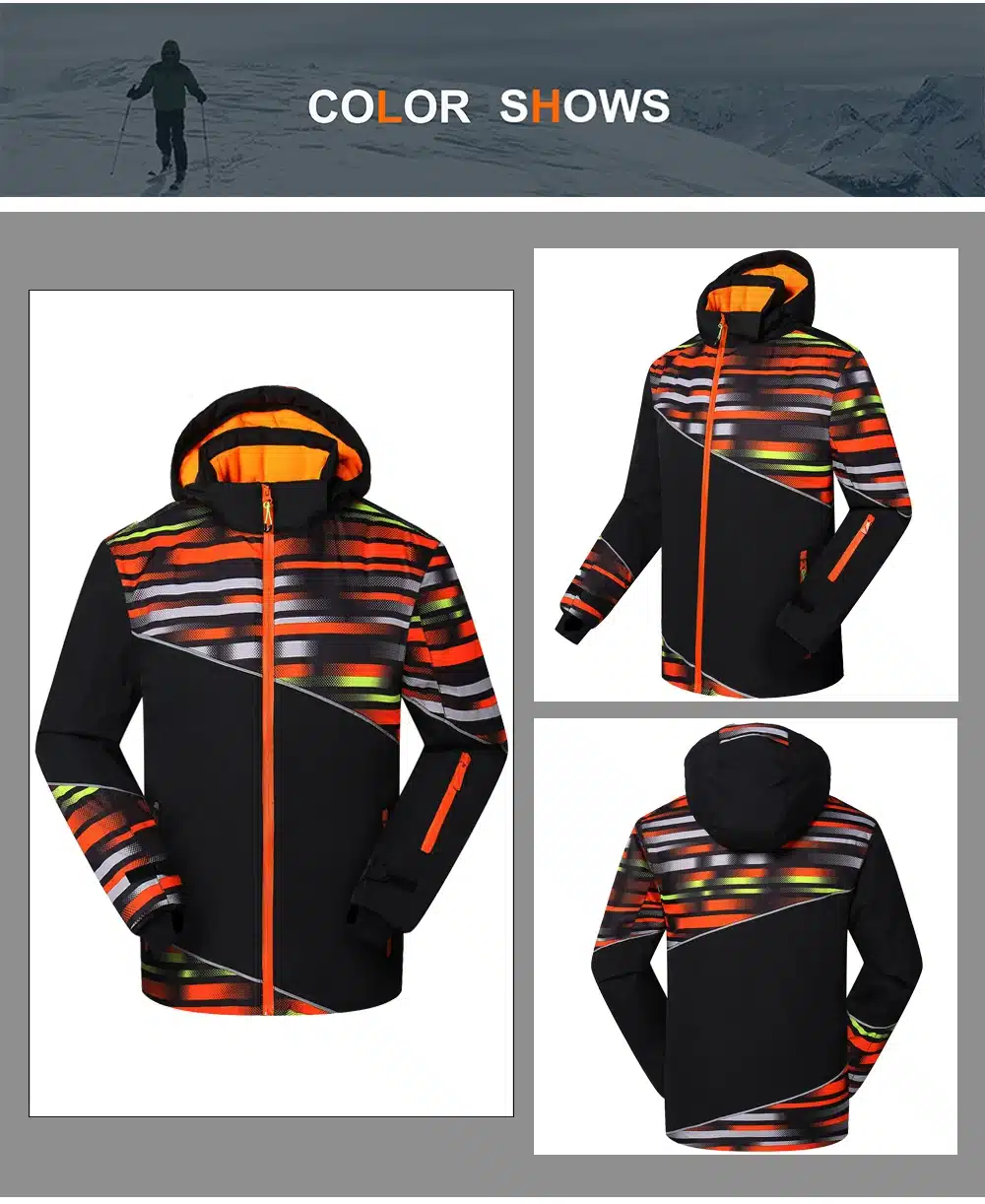 Detector Boys Outdoor Ski Set Waterproof Windproof Warm Ski Jacket Kids Winter Snowboard Suit 3