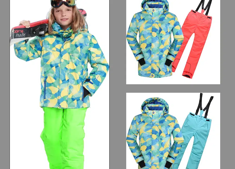 New arrival Brand Detector Children's ski&snowboard suits thick warm windproof&waterproof jacket and pant for boys and girls 9