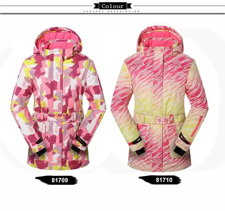 Detector Girls Ski Set Winter Warm Ski Jacket Chilldren Outdoor Waterproof Windproof Snowboard Suit 8