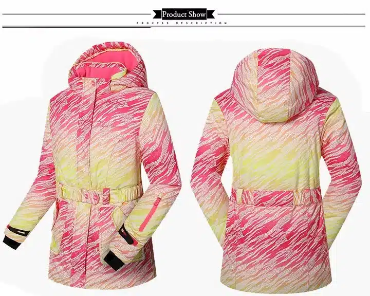 Detector Girls Ski Set Winter Warm Ski Jacket Chilldren Outdoor Waterproof Windproof Snowboard Suit 9