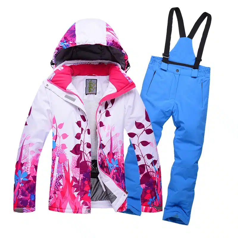 2018 New Outdoor Children's Ski Suit Winter Boys Girls Waterproof Breathable Warm Korean Style Fleece Ski Jacket Pants 2pcs Set 21