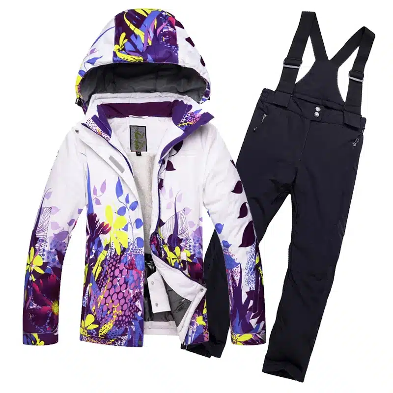 2018 New Outdoor Children's Ski Suit Winter Boys Girls Waterproof Breathable Warm Korean Style Fleece Ski Jacket Pants 2pcs Set 23