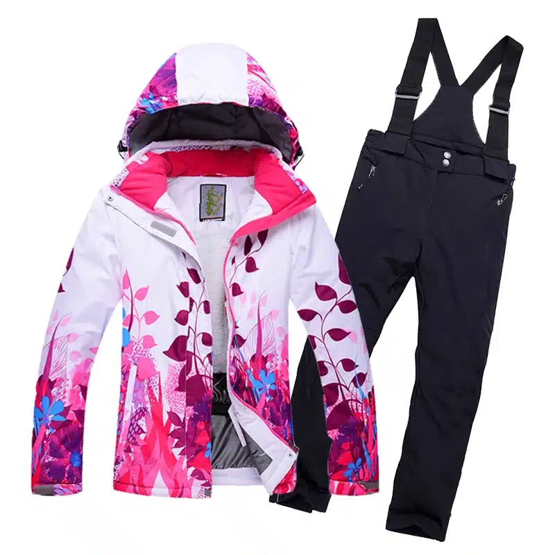 2018 New Outdoor Children's Ski Suit Winter Boys Girls Waterproof Breathable Warm Korean Style Fleece Ski Jacket Pants 2pcs Set 26