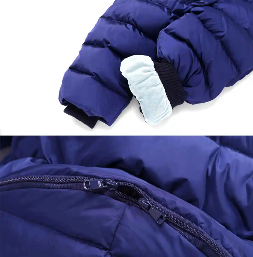 Russian Winter Jumpsuits Outdoor Wear Kids Ski Suit Children Down Rompers with Real Fur Hooded Warm Boys Girls for -30 Degree 25