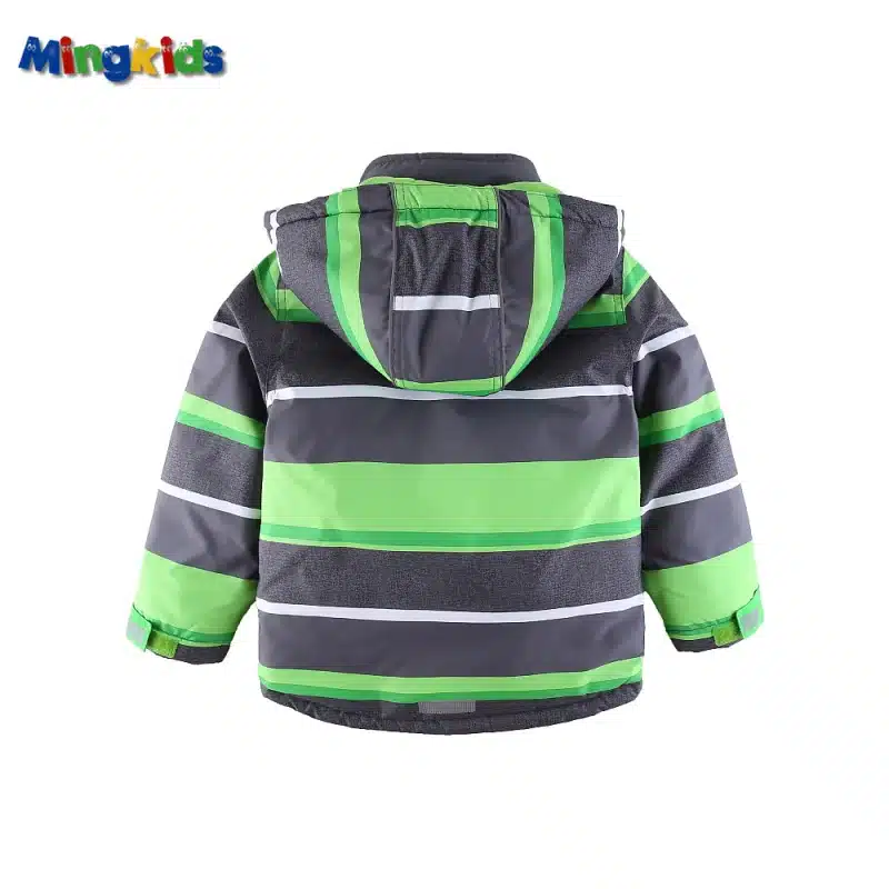Mingkids Snowsuit toddler Boy Ski set Outdoor Winter Warm Snow Suit hooded waterproof windproof padded European Size 12