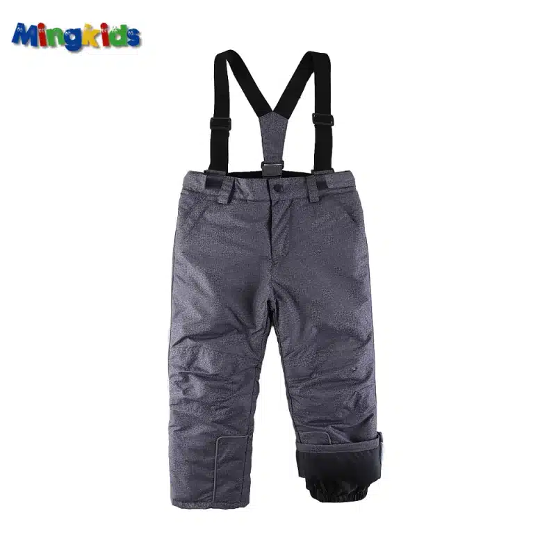 Mingkids Snowsuit toddler Boy Ski set Outdoor Winter Warm Snow Suit hooded waterproof windproof padded European Size 15