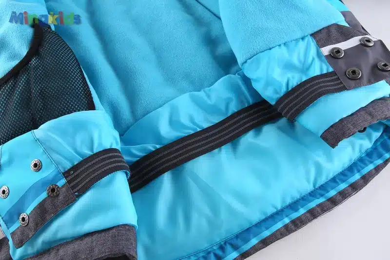Mingkids Snowsuit toddler Boy Ski set Outdoor Winter Warm Snow Suit hooded waterproof windproof padded European Size 51