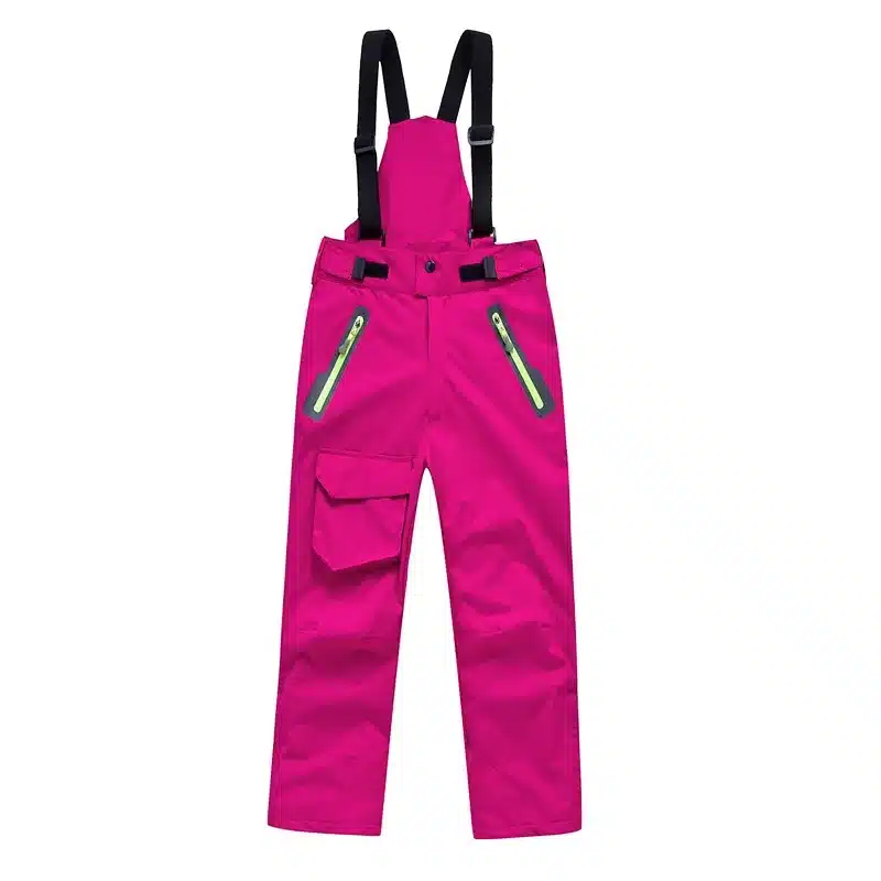 Brand Warm Climbing Trousers Children Outerwear Sporty Ski Suit Waterproof Windproof Boys Girls Pants For 3-14 Years Old 12