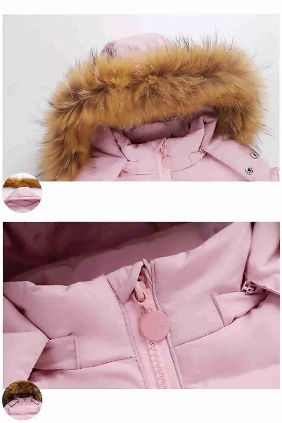 Children Suit Boy Ski Suit -30 Degree Russian Girls Winter White Duck Down Parka Coat Jacket +Pants Kids Clothing Set Snow Wear 30